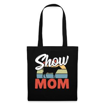 Show Cow Steer Cattle Show Cattle Show Mom Cattle - Tote Bag - black - Front