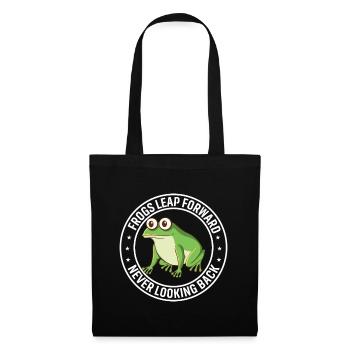 Frogs Leap Forward, Never Looking Back. - Tote Bag - black - Front