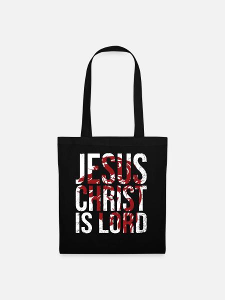 Jésus-Christ est Seigneur - Sac en tissu - noir
