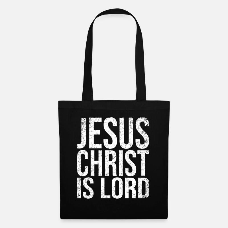 Jesus Christ Is Lord - Stoffbeutel - Schwarz