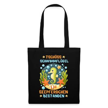Hippocampe Étoile De Mer Piscine Enfants Fun - Sac en tissu - noir - Devant