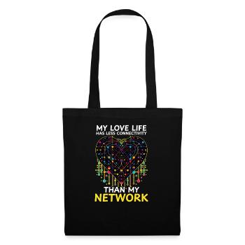 Network Engineering Love Less Connectivity Network - Tote Bag - black - Front