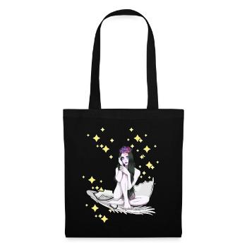 Fantaisie Elfe Fée Tarum Ludique Nostalgique Rétro - Sac en tissu - noir - Devant