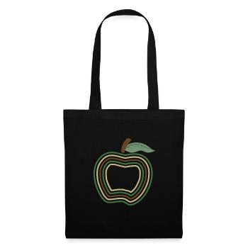 Chemise d’école, Camo Apple premier jour de l’école Tee, - Sac en tissu - noir - Devant