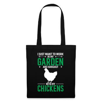 Je veux juste travailler dans mon jardin et passer du temps avec - Sac en tissu - noir - Devant