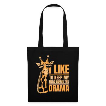 J’aime garder la tête au-dessus du drame nubien - Sac en tissu - noir - Devant