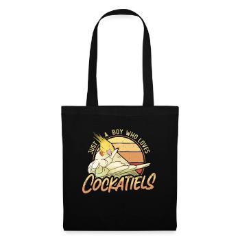 Calopsitte Juste Un Garçon Qui Aime Oiseau D’ornement - Sac en tissu - noir - Devant