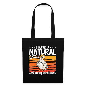 Cockatiel I Have A Natural Budgie Cockatiel Lover - Tote Bag - black - Front