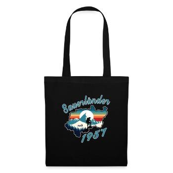 1957 anniversaire Sauerländer Original Retro Sunset - Sac en tissu - noir - Devant