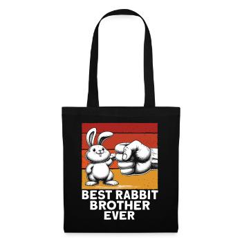 Meilleur grand-père lapin de tous les temps - Sac en tissu - noir - Devant