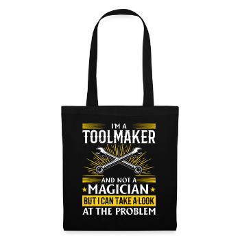 Tool Mechanic - Not a Magician, Just a Genius - Tote Bag - black - Front