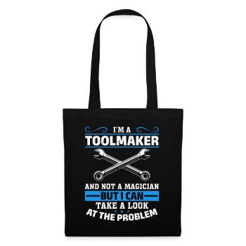 Tool Mechanic - Not a Magician, Just a Genius - Tote Bag - black - Front