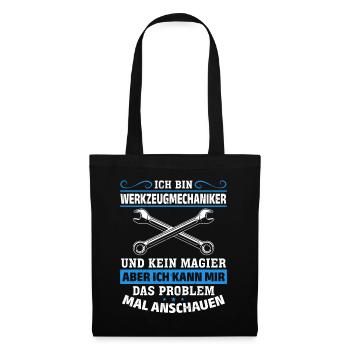 Tool Mechanic - Not a Magician, Just a Genius - Tote Bag - black - Front