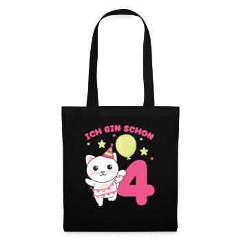 I've Been 4 Cats Birthday Kids - Tote Bag - black - Front