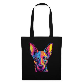Watercolor Colorful Xoloitzcuintli - Tote Bag - black - Front