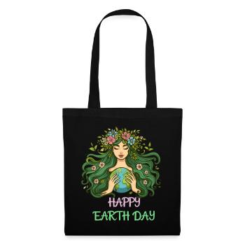 Happy Earth Day Mother Earth Nature Environment Globe - Tote Bag - black - Front