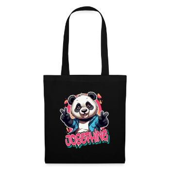 JOSEPHINE - Beautiful Girl Name with Cool Panda - Tote Bag - black - Front