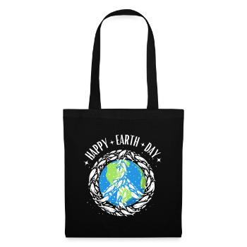 Bonne Journée De La Terre Monde Baleines Environnement Nature Océan - Sac en tissu - noir - Devant