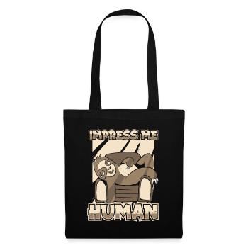 Impress Me Humain à gorge brune Pilosa folivora - Sac en tissu - noir - Devant