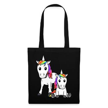 Unicorn Unicorns Mythical Creatures Mythical Creatures Child - Tote Bag - black - Front
