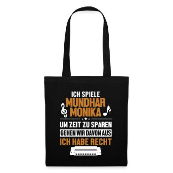 Mundharmonikaspieler hat immer Recht Harmonicist - Sac en tissu - noir - Devant