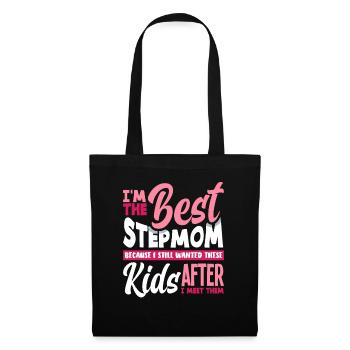 Meilleure belle-mère - Sac en tissu - noir - Devant