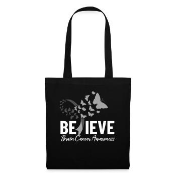 Brain Cancer Awareness Gray Ribbon Neurosurgery - Tote Bag - black - Front