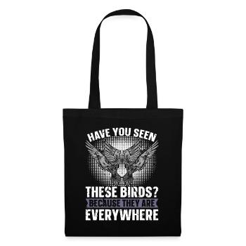 Pigeon voyageur Avez-vous vu ces pigeons d’élevage - Sac en tissu - noir - Devant