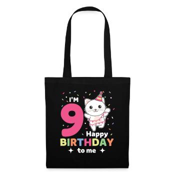 Chat pour les enfants de 9 ans - Sac en tissu - noir - Devant
