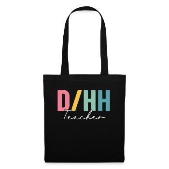DHP Enseignant Sourd Et Malentendant Coloré - Sac en tissu - noir - Devant