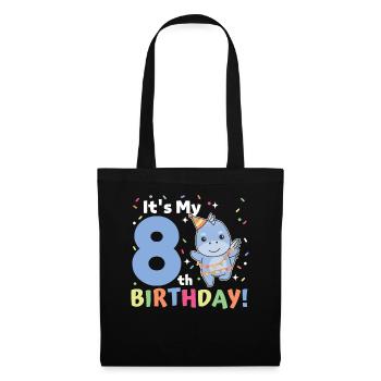 Dino pour les enfants de 8 ans de huit ans - Sac en tissu - noir - Devant