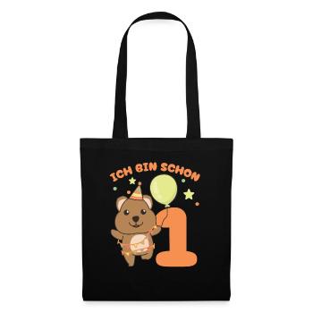 I'm already 1 quokkas birthday kids - Tote Bag - black - Front
