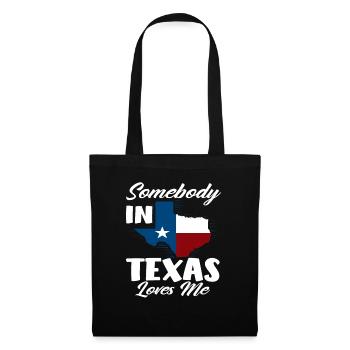 Texas Liebe - Stoffbeutel - Schwarz - Vorne