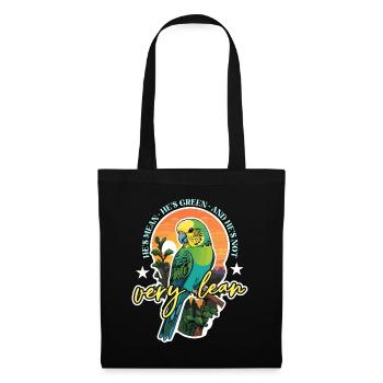 Budgie He's Mean He's Colorful Bird Budgie Lover - Tote Bag - black - Front