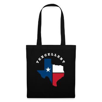 Origine de l’État du Texas - Sac en tissu - noir - Devant