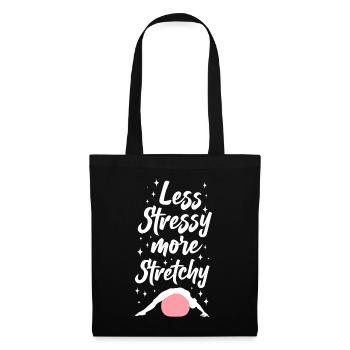 Pilates Instructeur Professeur Jeu de mots - Sac en tissu - noir - Devant