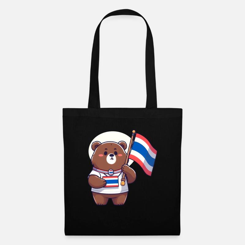 Thai Bär - Stoffbeutel - Schwarz