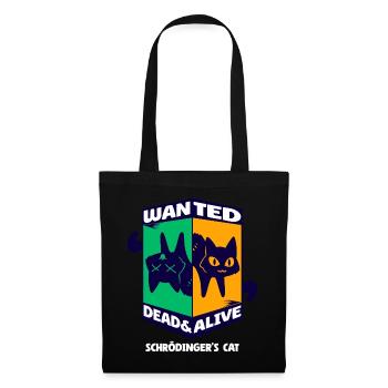 Physique Quantique Nerd Mort + Vivant Schrödingers - Sac en tissu - noir - Devant