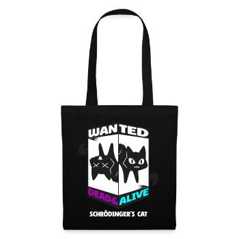 Physique Quantum Nerd Dead Alive Le chat de Schrödinger - Sac en tissu - noir - Devant