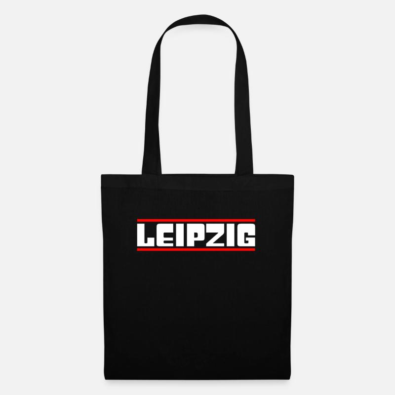 Leipzig - Stoffbeutel - Schwarz