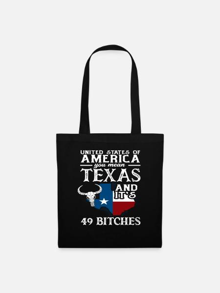 Texas Herkunft - Stoffbeutel - Schwarz
