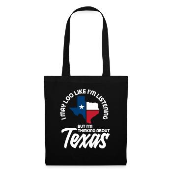 Fierté de l’État du Texas - Sac en tissu - noir - Devant