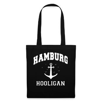 Hambourg Ville hanséatique Allemagne du Nord Bas-allemand - Sac en tissu - noir - Devant