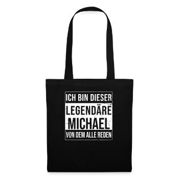 Je suis cette légende pour Michael - Sac en tissu - noir - Devant