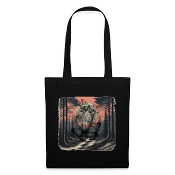 Forêt, Sombre, Insectes, Papillon, Papillon, Nature - Sac en tissu - noir - Devant