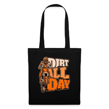 Dirt All Day Racing Supermoto Pilotes de moto - Sac en tissu - noir - Devant