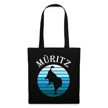 Müritzsee Kontur - Experience pure nature - Tote Bag - black - Front
