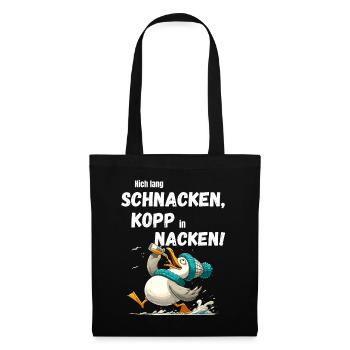 Hambourg fête des pères fête mouette alcool drôle - Sac en tissu - noir - Devant