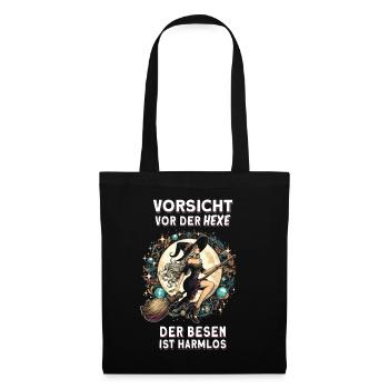 Beware of the witch of brooms is harmless - Tote Bag - black - Front