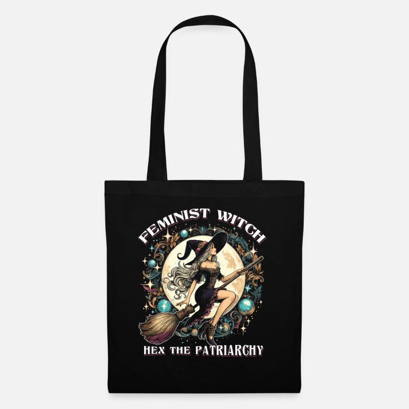 Feminist Witch Hex The Patriarchy - Stoffbeutel - Schwarz